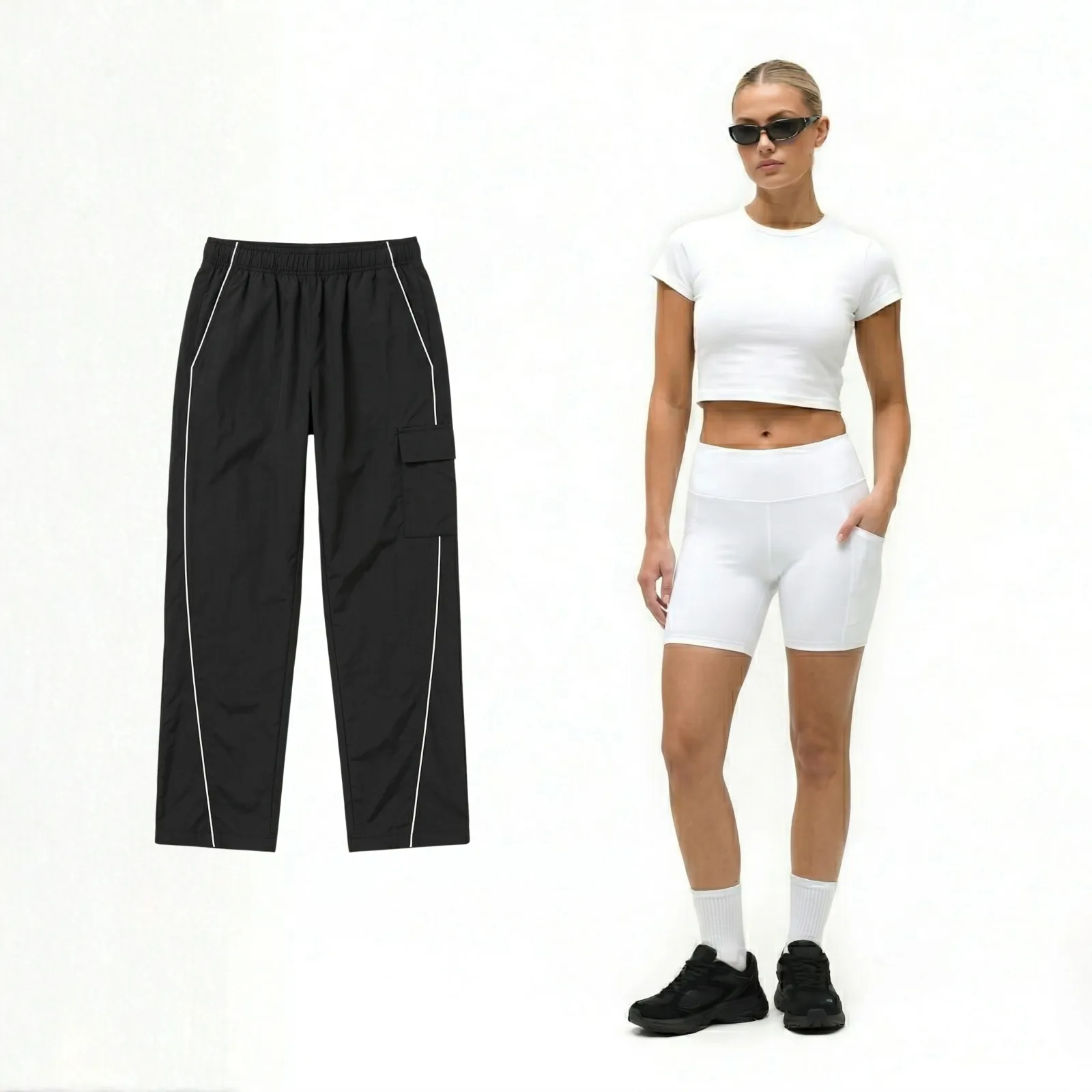 A blank garment ready for a model try-on