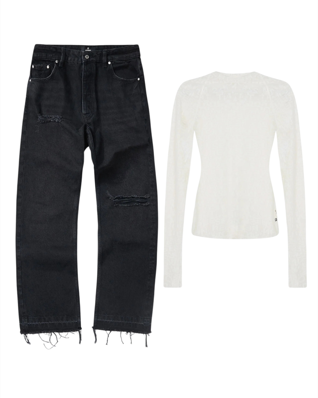 Wool Trench outfit — flat garment references